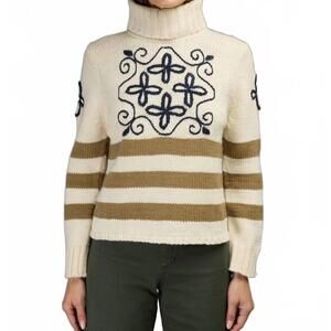 NEW LOVE BINETTI arlo sweater in natural multi